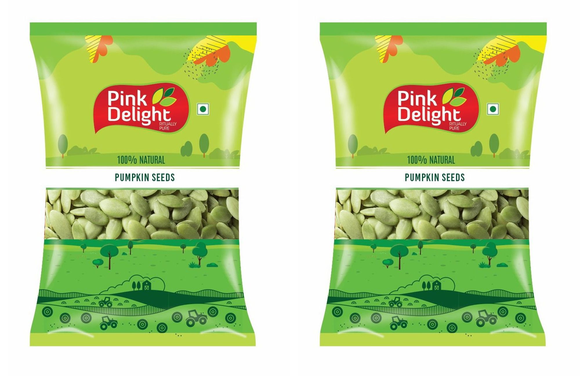 Pink Delight | Pumpkin Seeds | Dried Seeds | 500 Gm Each | Pack of 2 | 1 Kg Pack