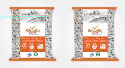 Ritually Pure 100% Organic | Sunflower Seeds | 500 Gm Each | Pack of 2 | 1 Kg Pack