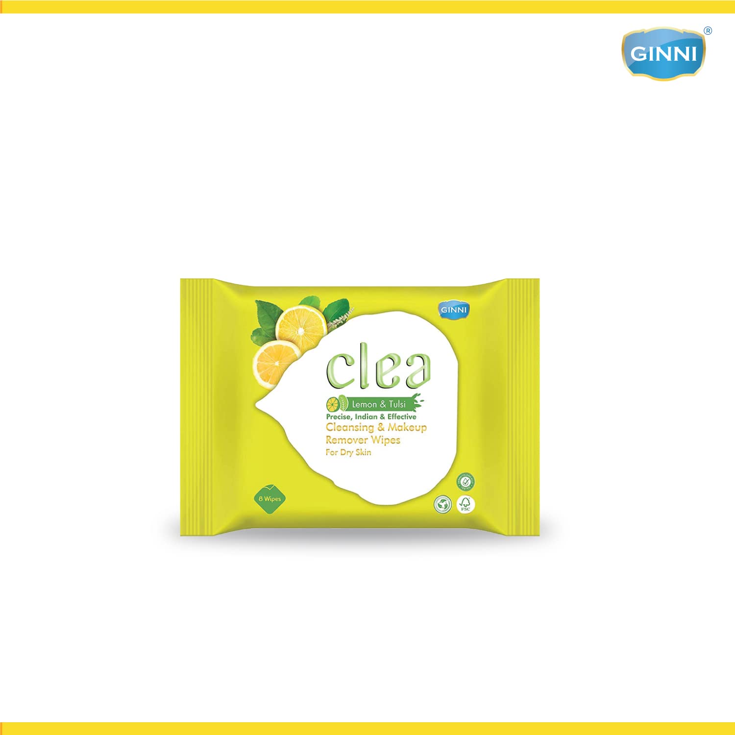 Clea Cleansing & Makeup Remover Wet Wipes (30 Wipes Per Pack) (Pack of 10) (Lemon Flavour)