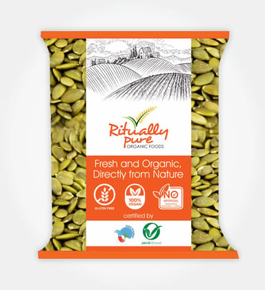 Ritually Pure 100% Organic | Pumpkin Seeds | 200 Gm Pack Ritually Pure 100% Organic | Pumpkin Seeds | 200 Gm Pack
