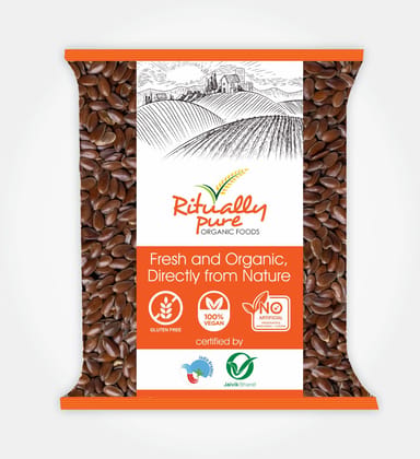 Ritually Pure 100% Organic | Flax (Alsi) Seeds | 100 Gm Pack Ritually Pure 100% Organic | Flax (Alsi) Seeds | 100 Gm Pack
