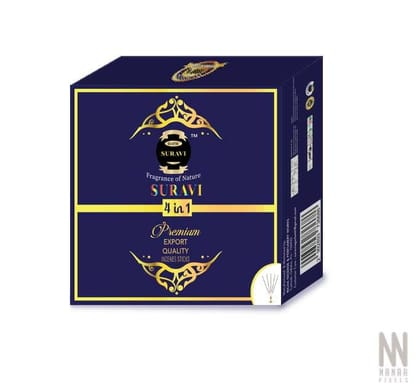 RIPW SURAVI Natural 3-in-1 Incense Sticks | Agarbatti (Woody, Fancy Musk, Pitcholi, 360 GMS)
