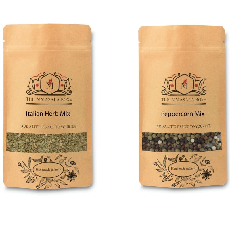 The Masala Box Premium Italian Herb Mix - Aromatic Seasoning for Pasta & Pizza 100GM - OREGANO, BASIL, ROSEMARY, THYME