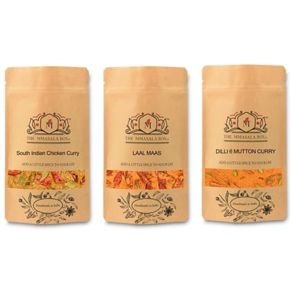 The Masala Box Authentic Indian Curry Spice Mixes - Set of 3 100GM X 3 The Masala Box Authentic Indian Curry Spice Mixes - Set of 3 100GM X 3