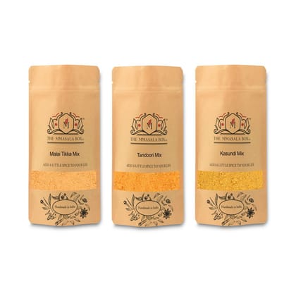 MMasala Box Co. Grill Mixes - Tandoori, Malai Tikka and Kasundi Mix - Authentic Indian Spice Blend 300 gm MMasala Box Co. Grill Mixes - Tandoori, Malai Tikka and Kasundi Mix - Authentic Indian Spice Blend 300 gm