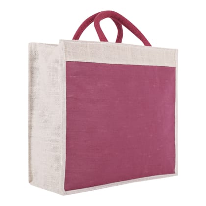 Raiganj Crafts : Jute Totes Bags for Women & Men Shopping Tote Bag Grocery bags Travel Bag / Bag for Shopping/Tiffin/Picnic/Grocery/Gym Hand Bag with Zip and Jute Handle