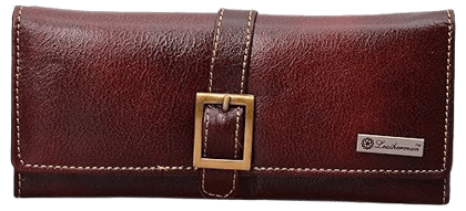 LEATHERMAN GENUINE LEATHER BROWN WOMENS WALLET-1620A_br