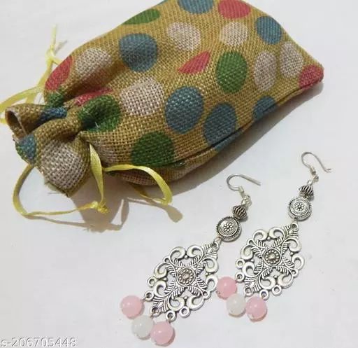 METAL FANCY WITH FANCY BEADS EARRINGS