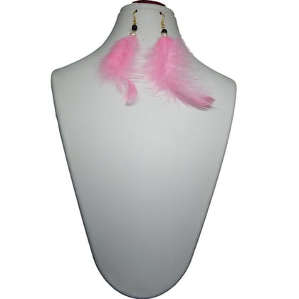 FANCY BIRDS FEATHERS AND GLASS BEADS EARRINGS