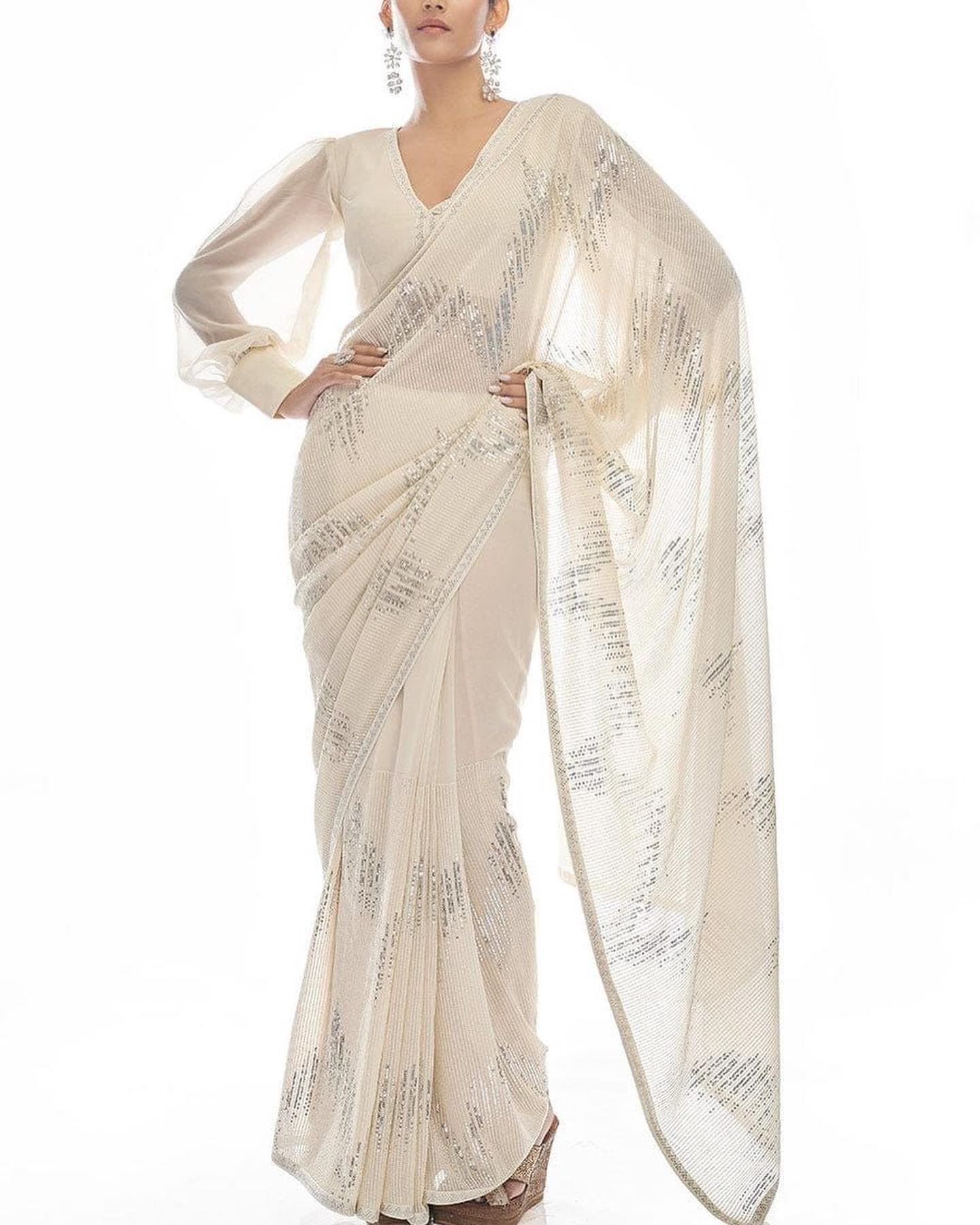 SHREE GANAPATI FASHION Best Premium Georgette Sequens Saree