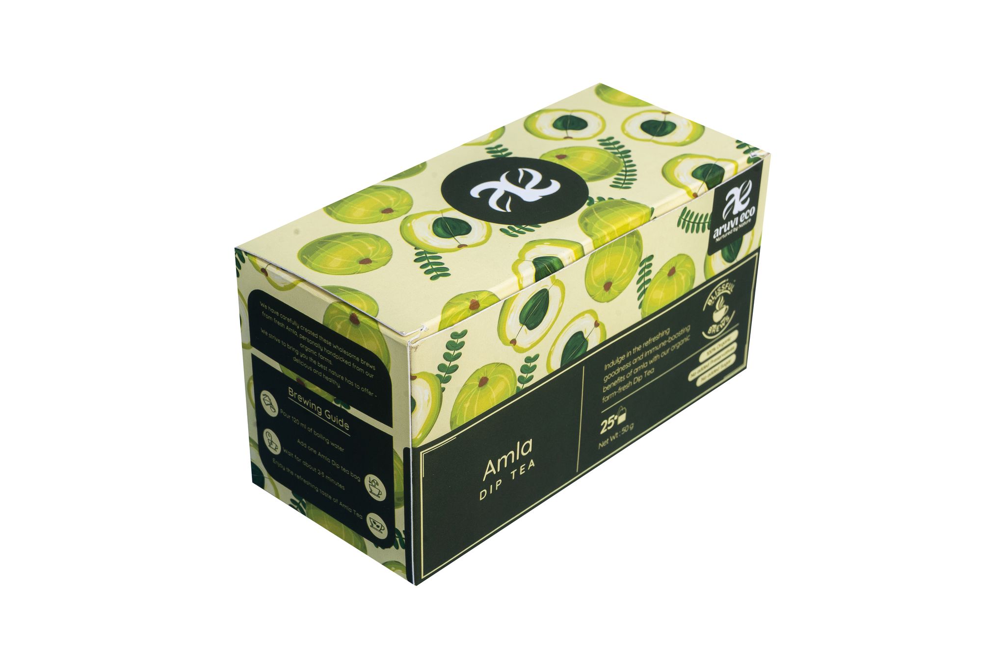 Amla Dip Tea - Immune Boosting Infusion, Directly produced from our farm (Pack of 25 Tea Bags)