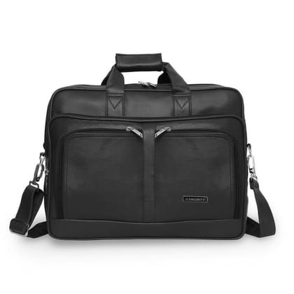 Priority Faux Leather Laptop Bag for Men and Women | Solid Shoulder Bag | Office | Messenger Bag for Unisex | Travel | Working | Fits 16 Inch Priority Faux Leather Laptop Bag for Men and Women | Solid Shoulder Bag | Office | Messenger Bag for Unisex | Travel | Working | Fits 16 Inch