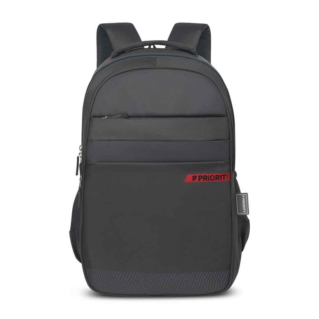 Priority 37L Polyester Laptop Backpack For Unisex | Duable Travel Backpack for Men & Women (Grey)
