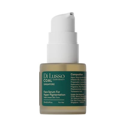 COAL Clean Beauty Face Serum For Hyper Pigmentation with Vitamin B3 & Tamanu Oil | Treats Uneven Skin Tone | Women | All Skin Types | 20ml COAL Clean Beauty Face Serum For Hyper Pigmentation with Vitamin B3 & Tamanu Oil | Treats Uneven Skin Tone | Women | All Skin Types | 20ml