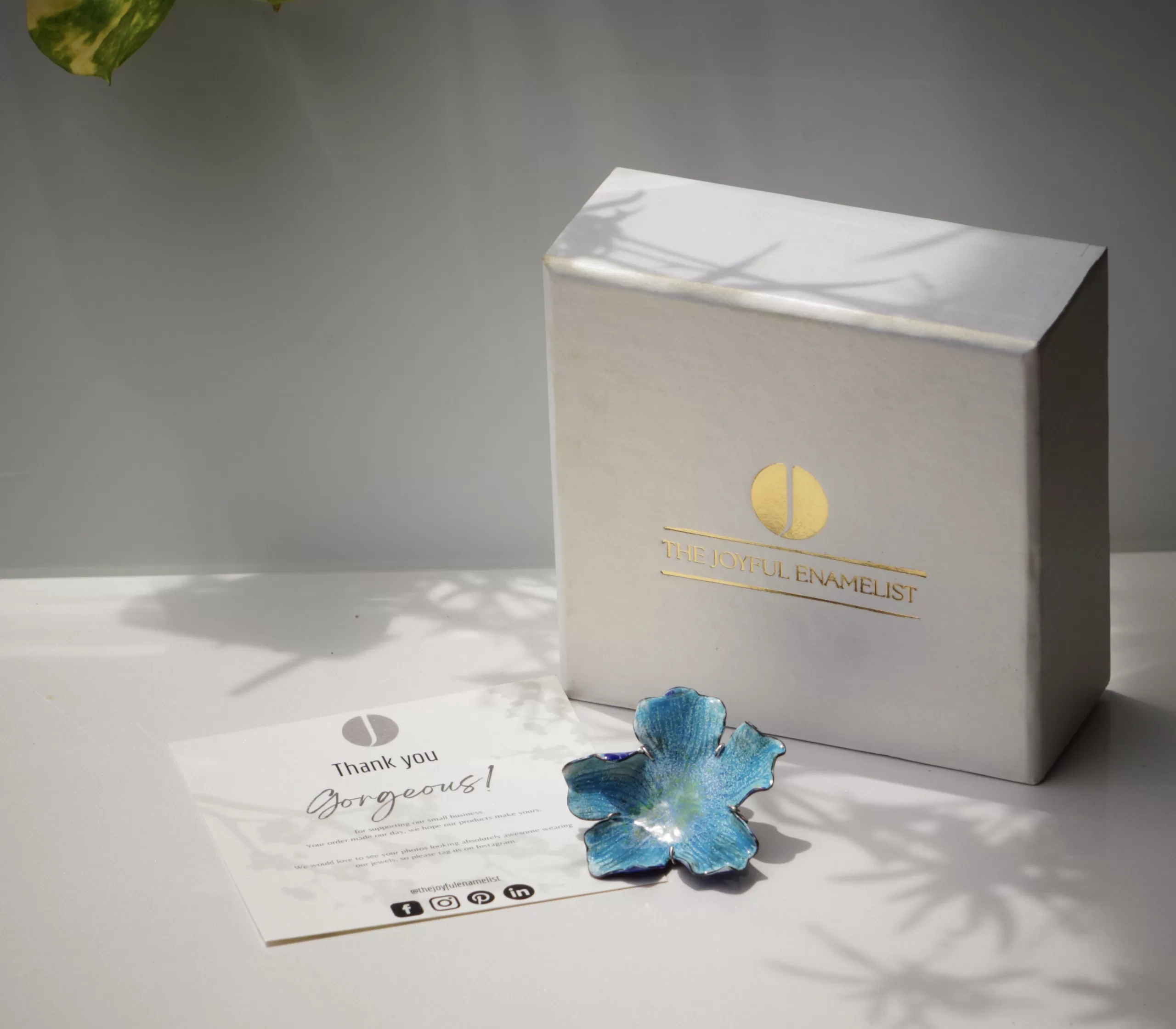 BLUE ORCHID Brooch