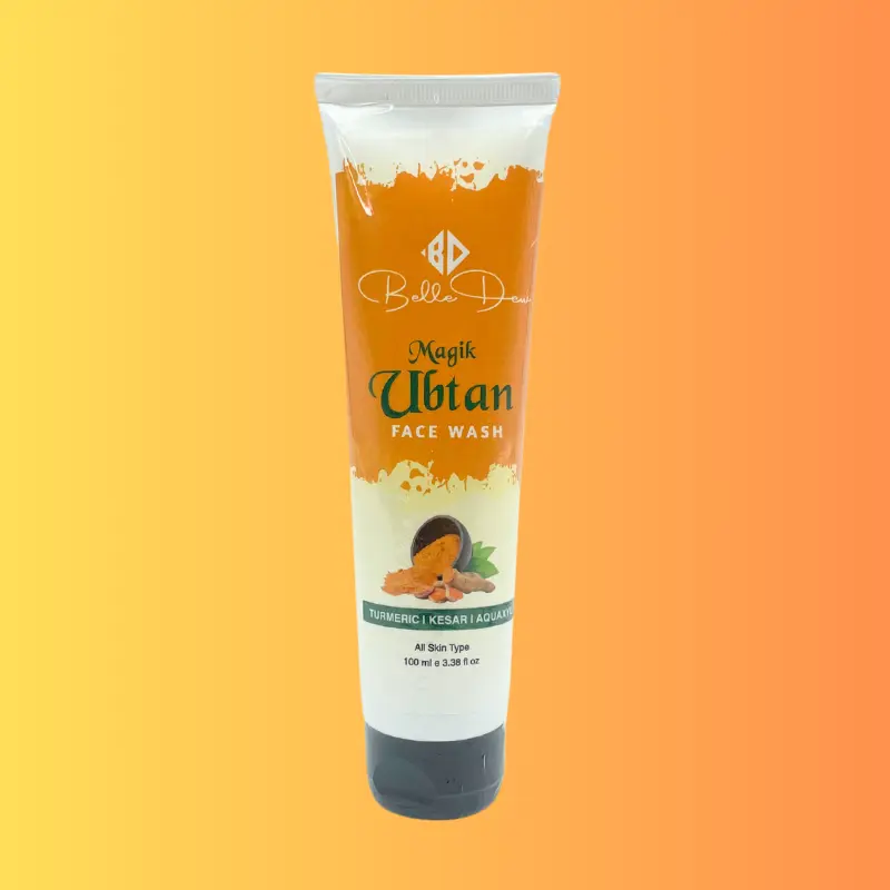 Belledew Magik Tan Removal & Brightening Face Wash | Natural Ubtan Formula with Haldi & Kesar for Radiant, Glowing Skin | 100gm