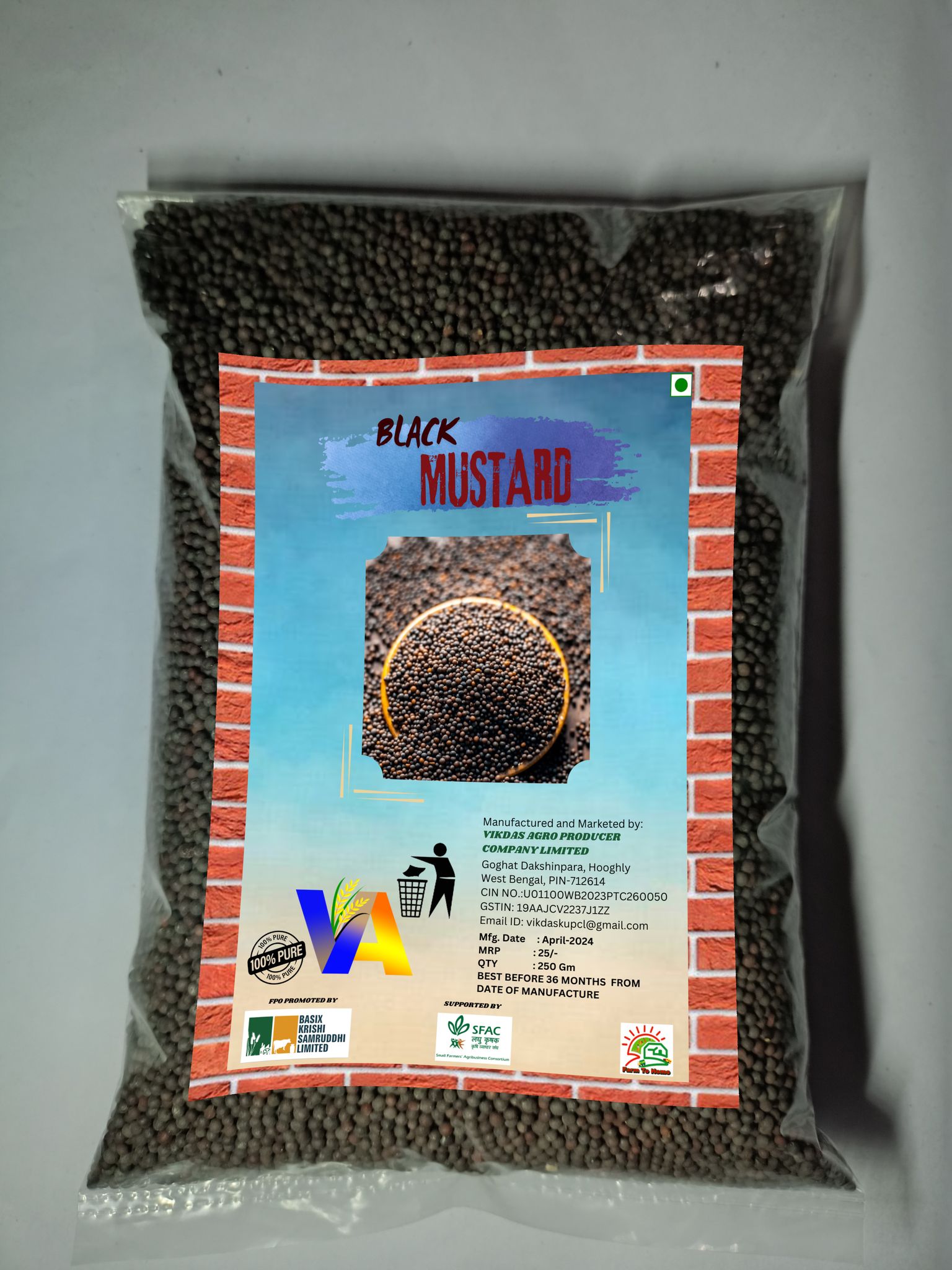 Black Mustard/ 1kg (pack of 2)