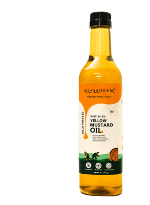 Premium Cold-Pressed Yellow Mustard Oil – 100% Pure & Certified | Heart Health & Skin - Pack of 4 Premium Cold-Pressed Yellow Mustard Oil – 100% Pure & Certified | Heart Health & Skin - Pack of 4