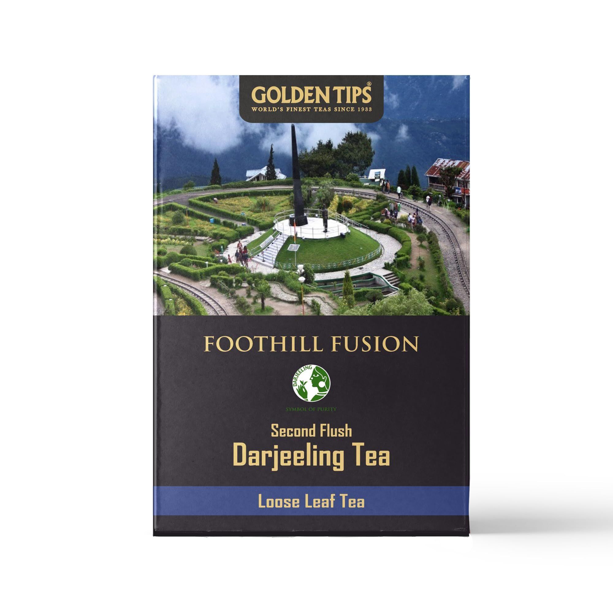 Golden Tips Foothill Fusion Loose Leaf Fine Green Tea (100gm-50 Cups)