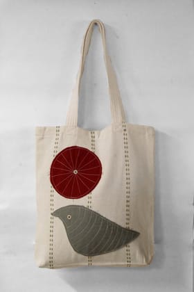 Bikaner Bloom Natural Tote Bag Bikaner Bloom Natural Tote Bag