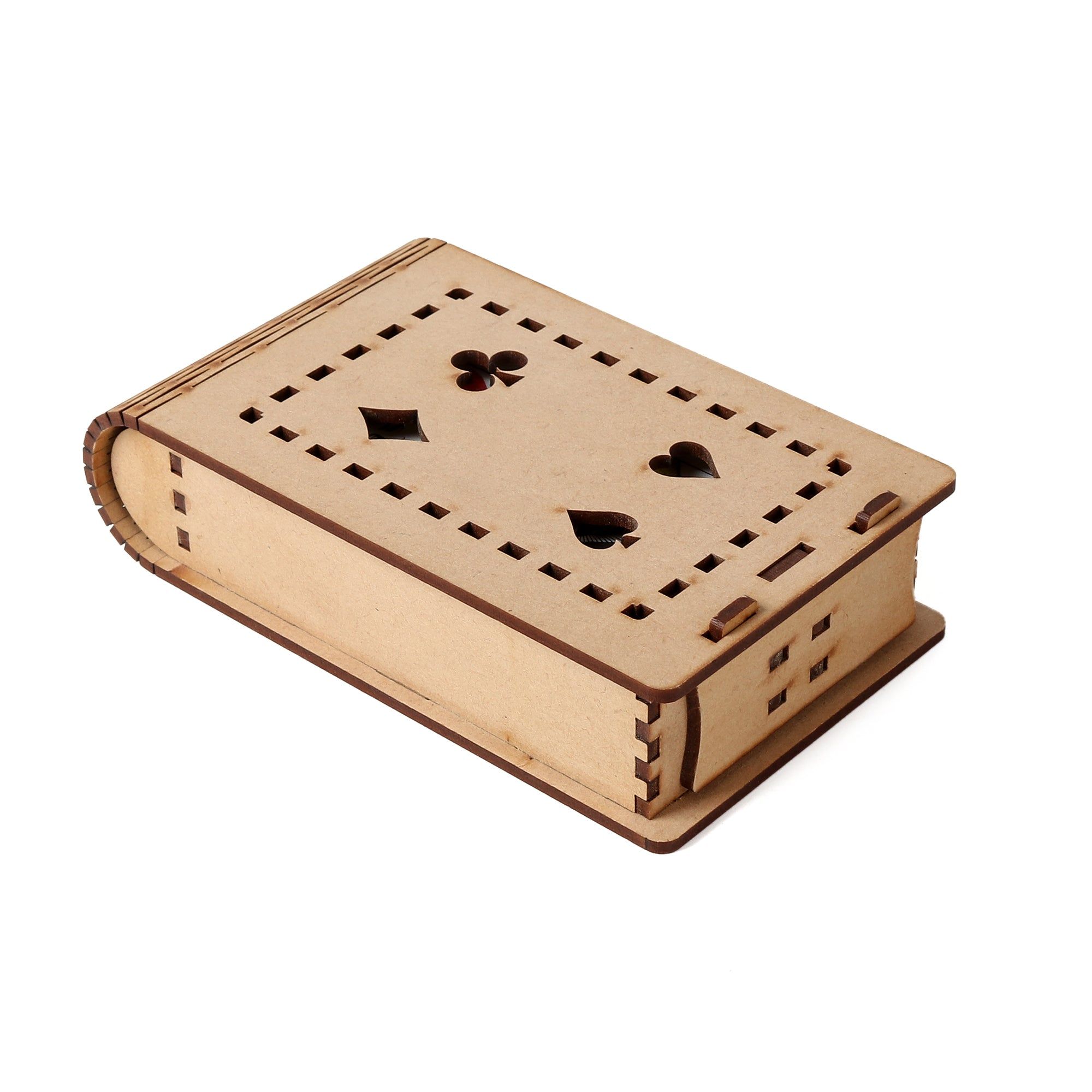 Single Deck Playing Card Box | Wooden Playing Card Case