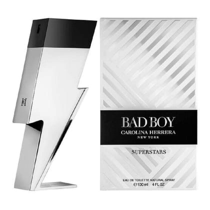 Carolina Herrera Bad Boy Superstars, Eau de Toilette 100ml Men Boy Perfume Spray Branded Scent Carolina Herrera Bad Boy Superstars, Eau de Toilette 100ml Men Boy Perfume Spray Branded Scent