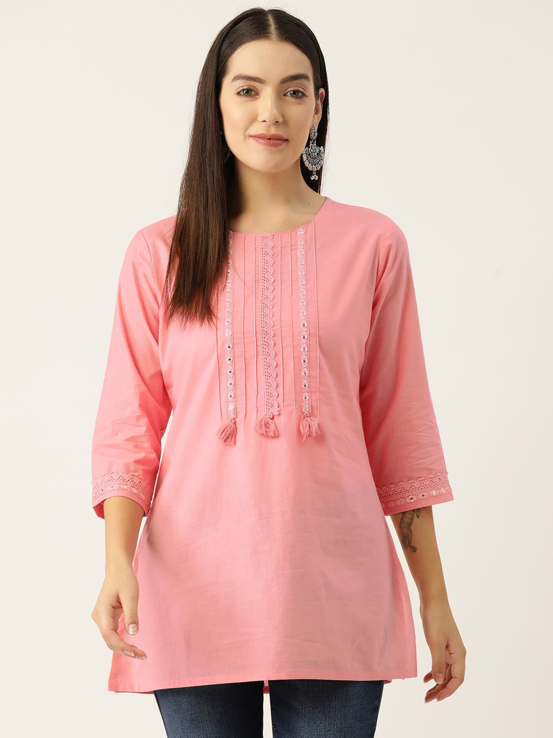 Yoke Design Gotta Patti Pure Cotton Gotta Patti Kurti