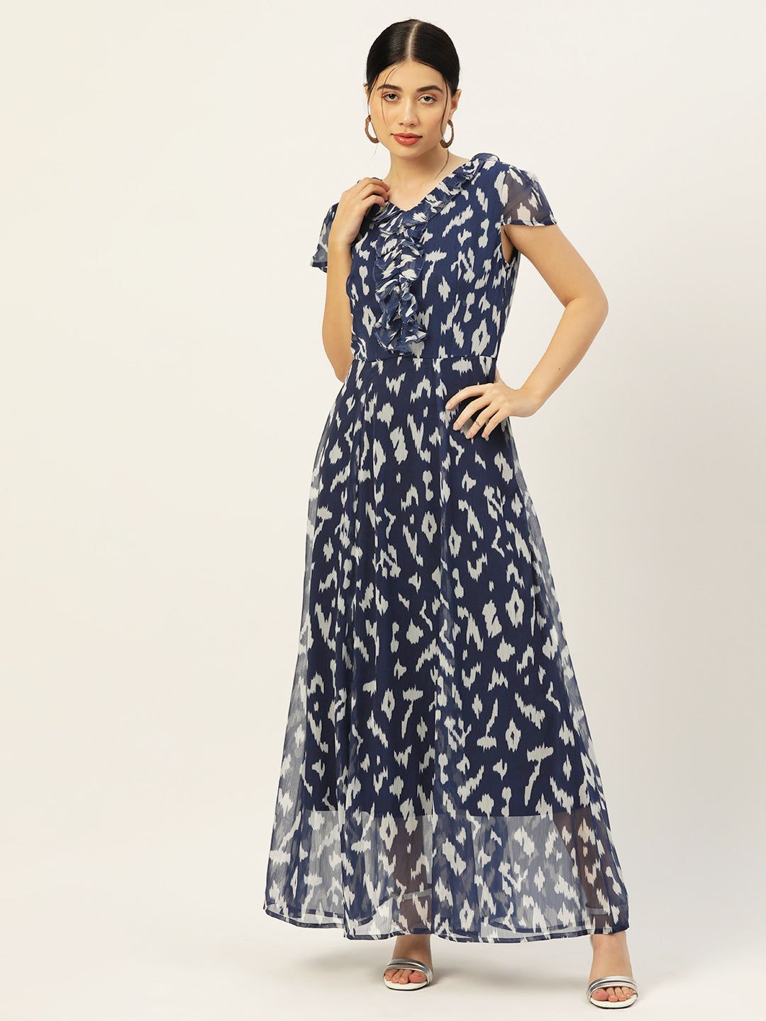 Women Printed A-Line Maxi Dress
