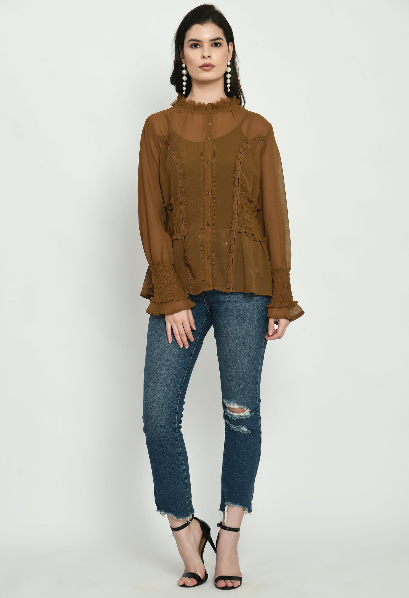 Sheer Georgette Top