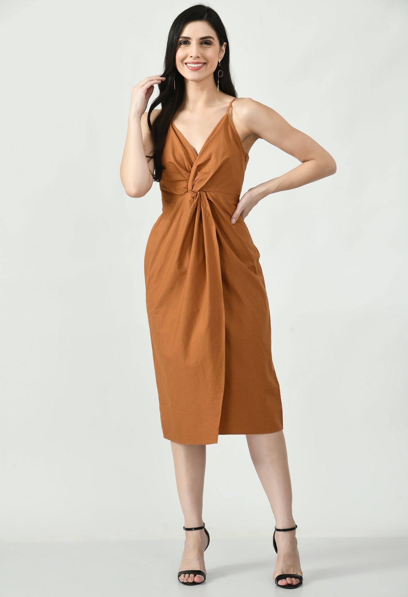 Sleeveless Dress With Back Tie