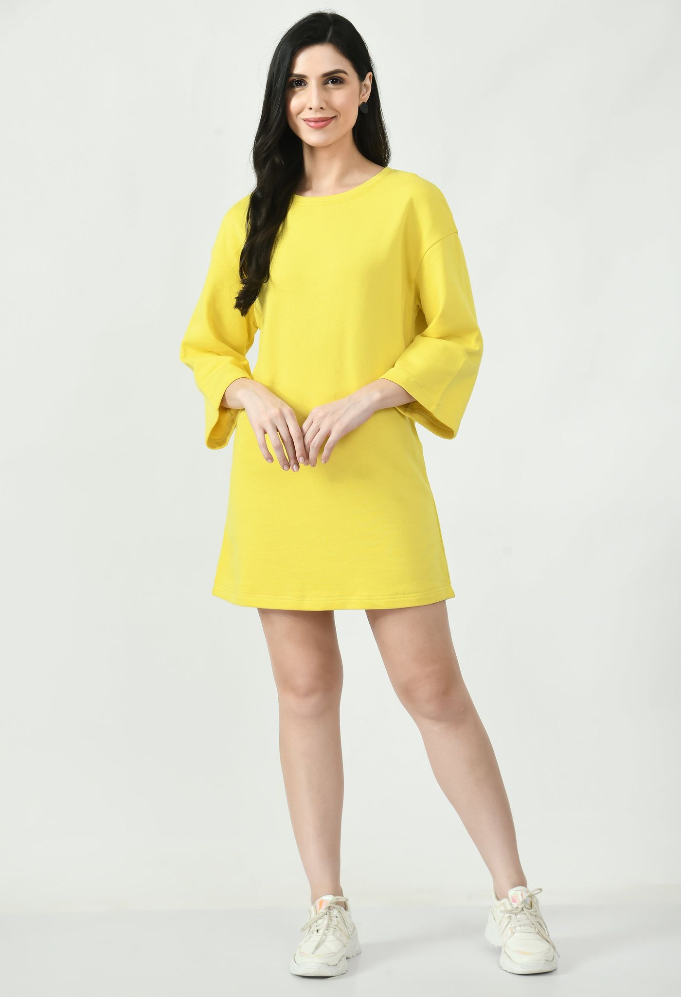 Solid T-shirt Dress