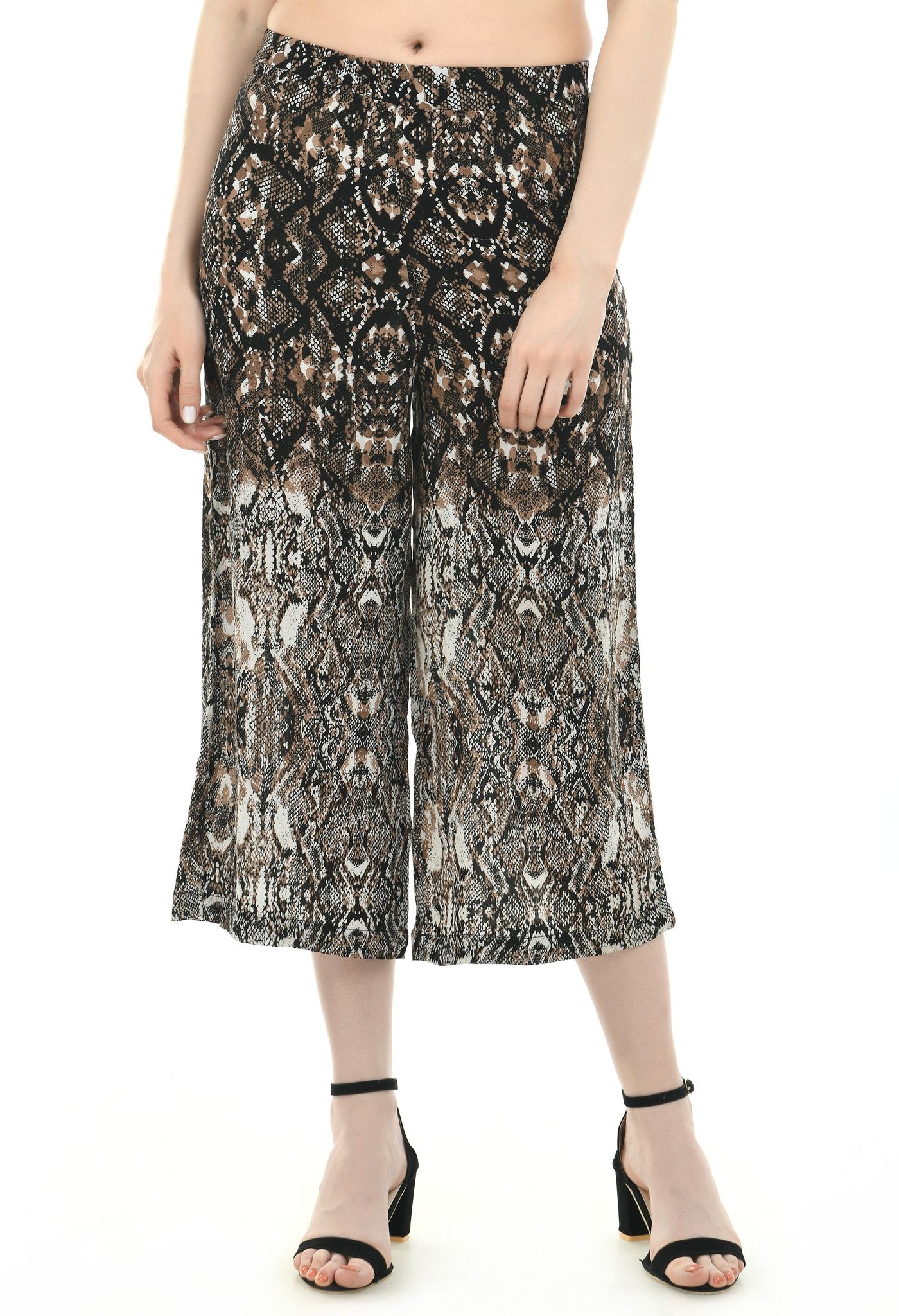 Women Multicolour Wide Leg Solid Palazzos