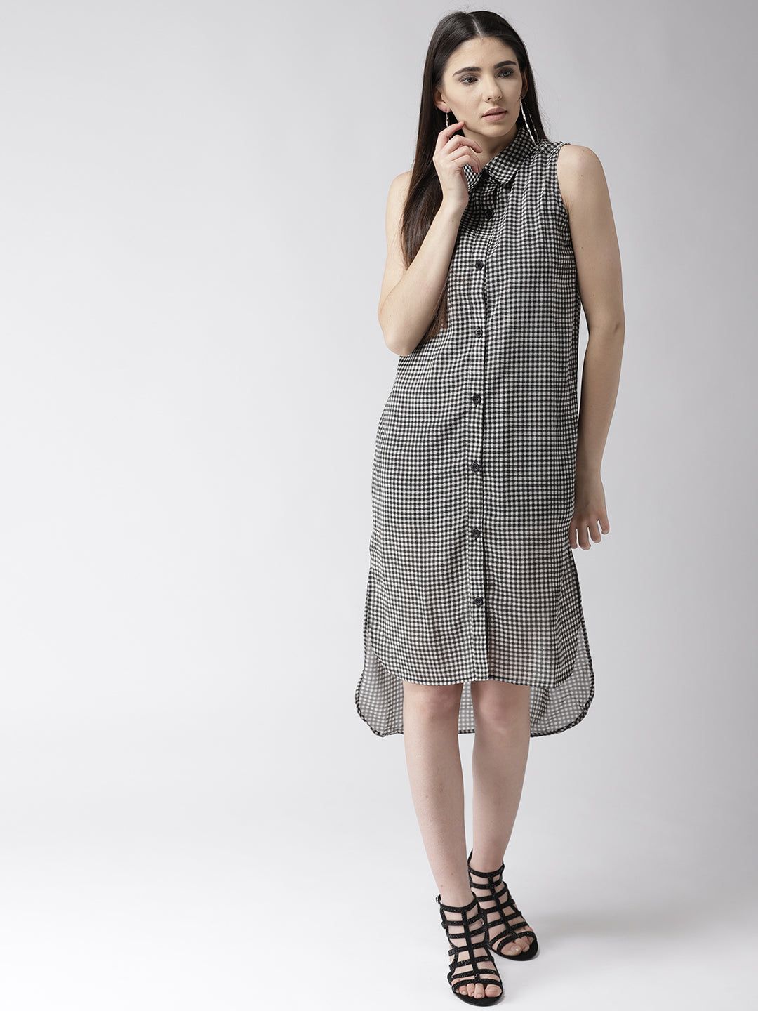 Women Shirt Black Dress