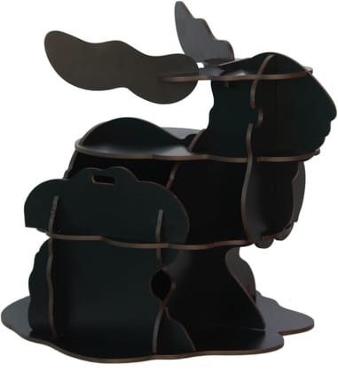 Rabbit Shaped Wooden Bookshelf DIY Easy to Assemble