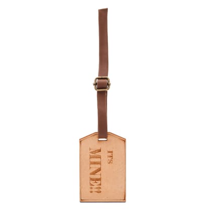 It's Mine!! - Engraved Wooden Luggage Tag