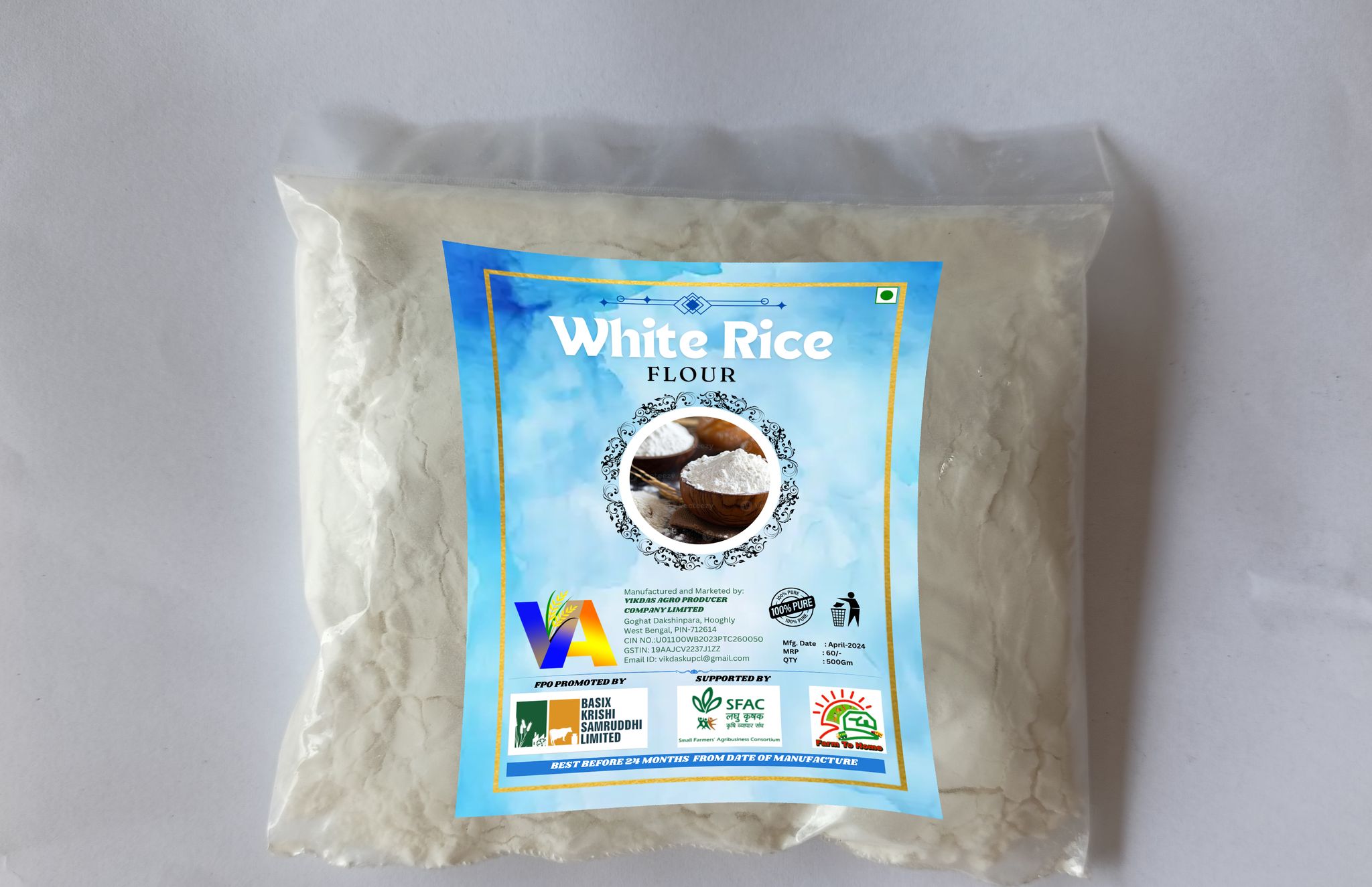 White Rice Flour /500 Gm (pack of 2)