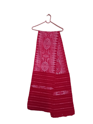 Aronai- Assamese Bodo Traditional Handwoven Ethnic Dress (MUFFLER/SCARF) Color : Red Aronai- Assamese Bodo Traditional Handwoven Ethnic Dress (MUFFLER/SCARF) Color : Red