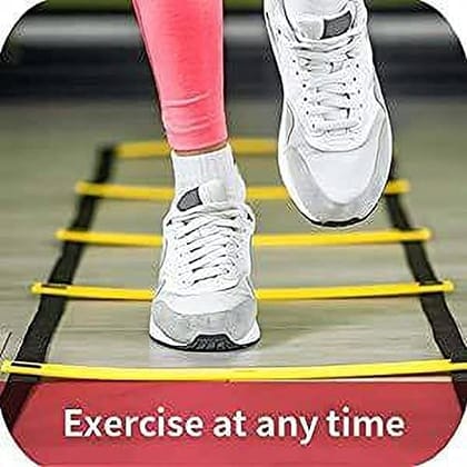 Planet of Toys 4 Meters Agility Ladder Speed Ladder Training Ladder for Soccer, Speed, Football Fitness Feet Training Speed Ladder (Yellow) Planet of Toys 4 Meters Agility Ladder Speed Ladder Training Ladder for Soccer, Speed, Football Fitness Feet Training Speed Ladder (Yellow)