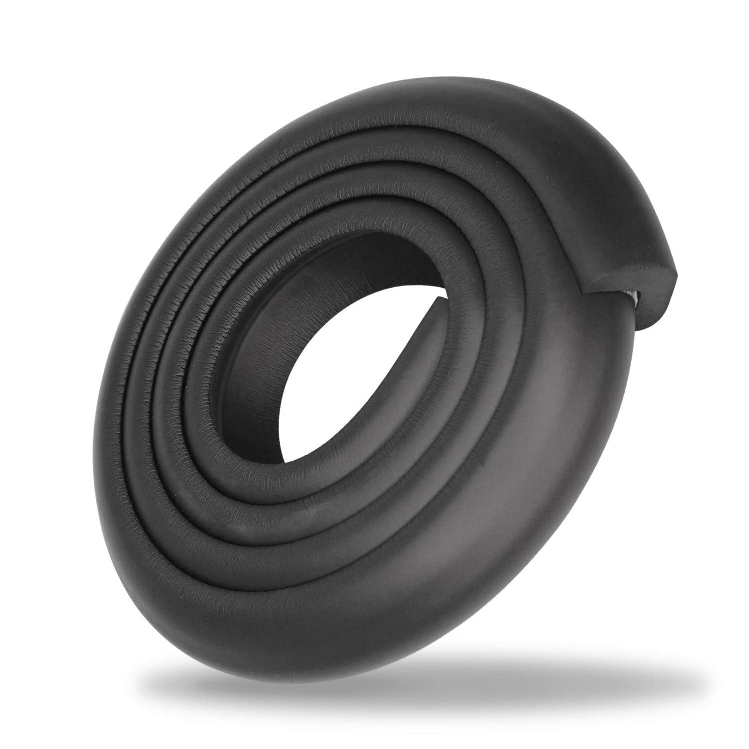 Safe-O-Kid' (Set of 1), Soft Cushioned 6.4 Ft / 2 Mtr Long Edge Guard with Strong 3M Adhesive, Safety for Sharp Edges for Babies- Black