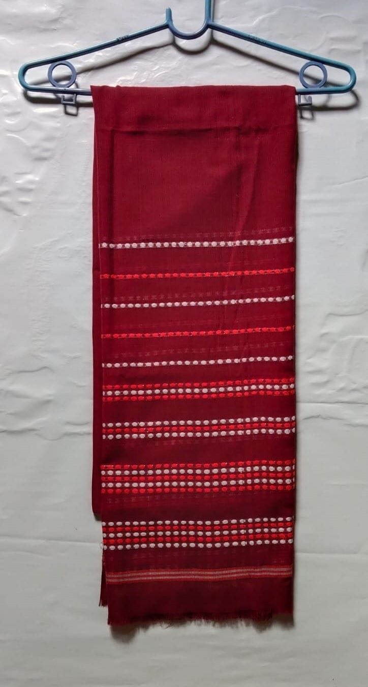 Pure Matisal Hand Woven Floral Motifs Cotton Mekhla
