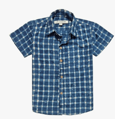 Blue Check Shirt for Kids Blue Check Shirt for Kids