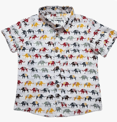 Elephant Printed Shirt for Kids Elephant Printed Shirt for Kids