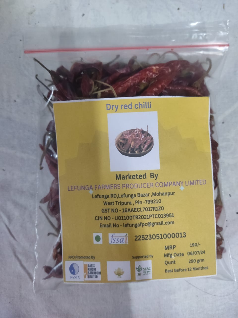 Dry Red Chilli (pack of 3)