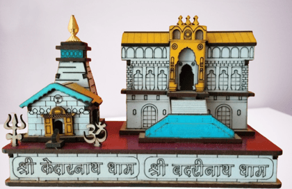 Shri Kedarnath- Badrinath Temple 13.7 cm Miniature 2 Dham Shri Kedarnath- Badrinath Temple 13.7 cm Miniature 2 Dham