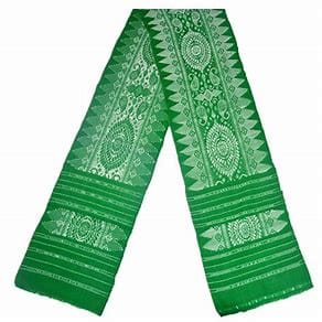 ASOMI BODO TRADITIONAL HAND WOOVEN ARONAI GREEN