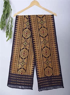 ASOMI BODO TRADITIONAL HAND WOOVEN ARONAI BLACK