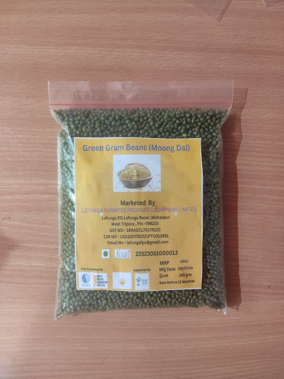 Green Gram Beans (Moong Dal) (pack of 3)