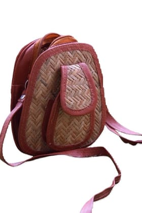 Handcrafted Bamboo & Leather-Accented Bag: Eco-Friendly & Stylish Handcrafted Bamboo & Leather-Accented Bag: Eco-Friendly & Stylish