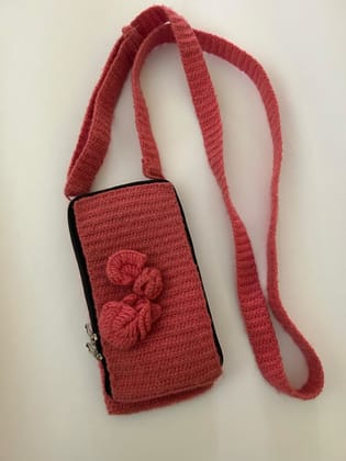 Women Trendy Crochet Sling Mobile pouch
