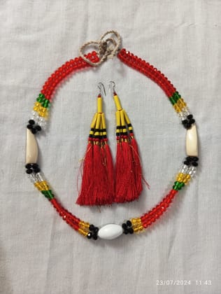 HANDMADE RONGMEI NECKLACE & EAR RING HANDMADE RONGMEI NECKLACE & EAR RING